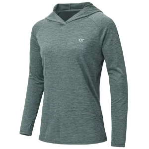 Women's UPF50+ Long Sleeve Running Hoodie T-shirts Sun/UV Protection Breathable Quick Dry T-Shirt Outdoor Sports Pullover