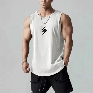 Printed Vest Summer Fitness Adult Men'S Tank Top Clothing Basketball Sleeveless T Shirt Outdoor Sports Gym Quick Dry New Style