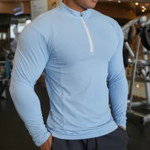 Autumn winter Compression Long Sleeve Men Running Fitness T shirt elastic Quick Dry comfort Sports Bodybuilding Training Shirts