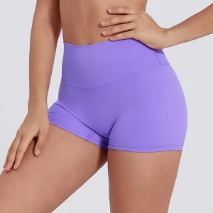 Women Sport Shorts Gym Running Shorts Breathable Sport Fitness Yoga Shorts Butt Lift High Waist Nylon Shorts ﻿