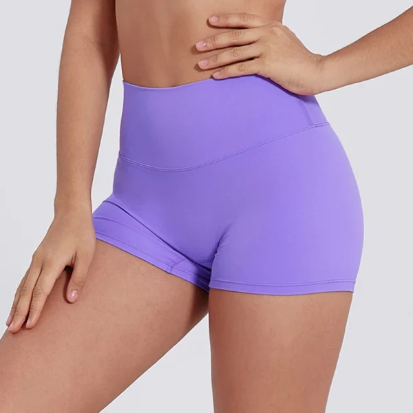 Women Sport Shorts Gym Running Shorts Breathable Sport Fitness Yoga Shorts Butt Lift High Waist Nylon Shorts ﻿