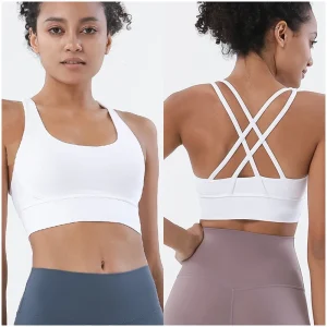 Workout Top Women's Bra Push Upfitness Yoga Clothes Padded Sport Bras Gym Nylon Fabric Sports Shirt Woman Underwear
