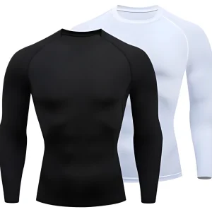 Compression T Shirt Men Summer Sportswear Running T-shirt Elastic Quick Dry Sport Tops Tee Athletic Gym Workout Shirts Men 2024