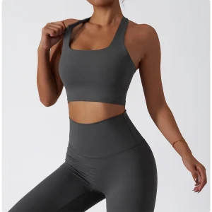 Fitness Women Seamless High Impact Padded Underwear Vest Wireless Bra Sports Top Women Sports Bra Yoga Brassiere Workout Gym