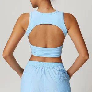 Women High Strength Yoga Sports Bra Breathable Shock Proof Gym Workout Fitness Push up Top Yoga Running Active Sportswear Vest