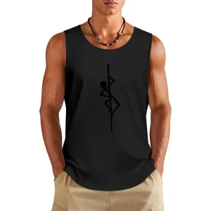 Pole Stick Man Tank Top gym clothes for man bodybuilding for men