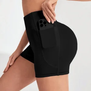 Womens Crossover Biker Shorts High Waist Booty Yoga Workout Athletic Running Spandex Shorts Scrunch Butt Leggings Female Clothes
