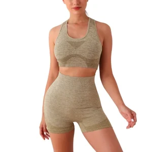 2024 Women Fashion Yoga Set Breathable Quick Drying High Elastic Vest Top Short Suit
