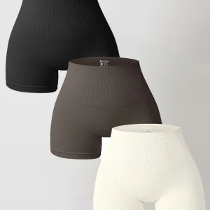 New Summer Seamless High-waisted Hip Lift No Awkward Line Yoga Sports Shorts for Women
