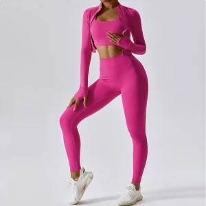 2/3PCS Yoga Set Gym Clothes Sportswear Yoga Suits For Women Tracksuit Fitness Set Tracksuits Sports Bra Gym Leggings Yoga Top